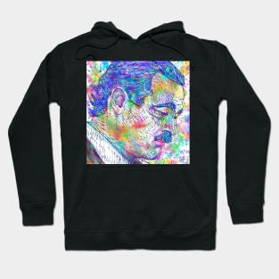 ERNEST HEMINGWAY watercolor and inks portrait .1 Hoodie